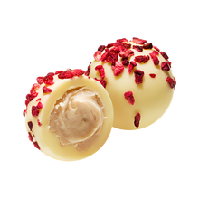 Load image into Gallery viewer, Raspberry and Marc de Champagne Truffles Gift Tin
