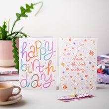 Load image into Gallery viewer, Happy Birthday Card | Typography Birthday Card | Female Card

