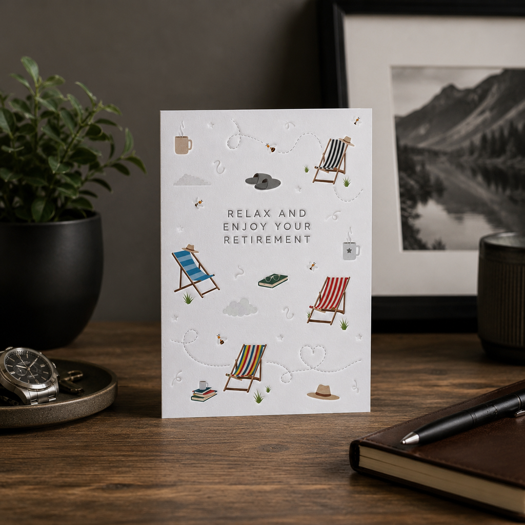 Retirement Deckchair Card