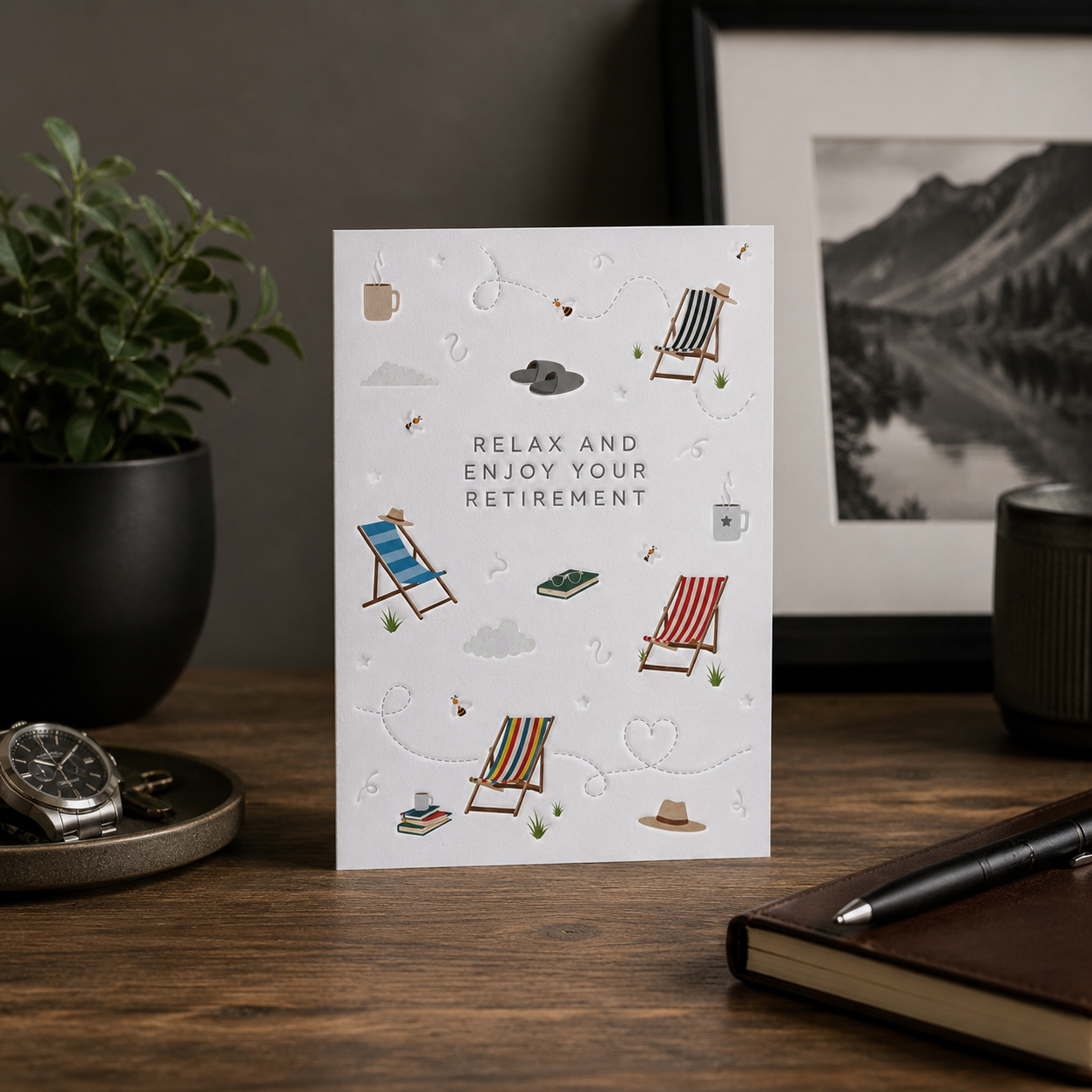 Retirement Deckchair Card