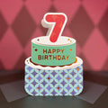 Age 7 Circus Themed Birthday Card