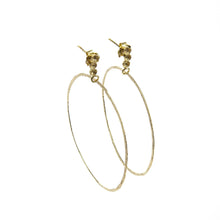 Load image into Gallery viewer, Jennie Gill silver and 24ct gold vermeil hoops earrings
