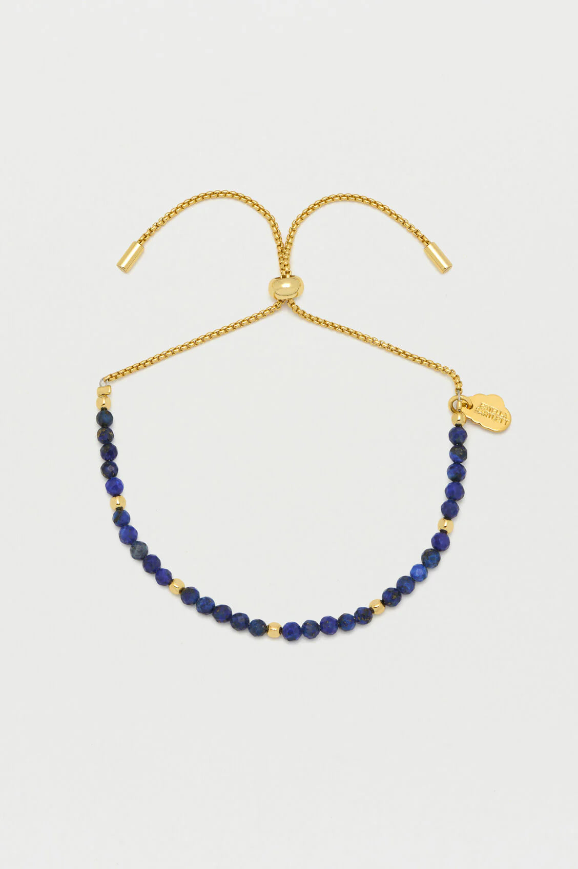 EB EDIT Faceted Lapis Amelia Bracelet - Gold Plated