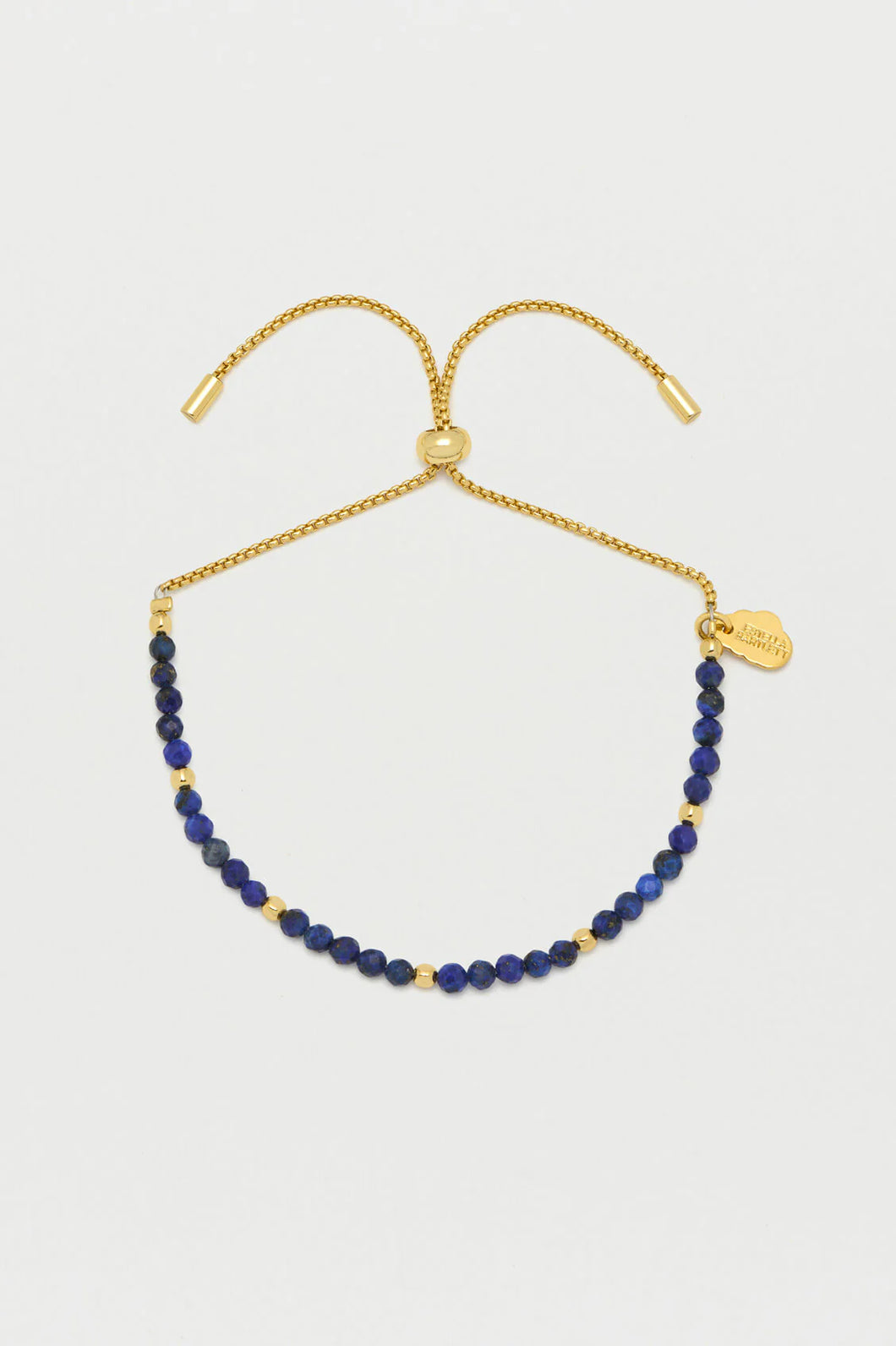 EB EDIT Faceted Lapis Amelia Bracelet - Gold Plated