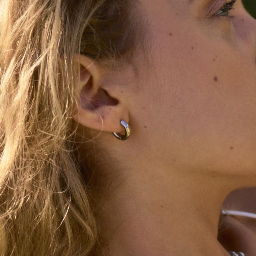 EDBLAD Chunky Hoop Earrings Steel