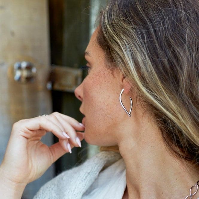 KH Entwine Twine Twist Link Grande Hoop Earrings