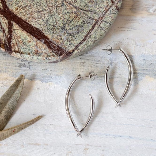 KH Entwine Twine Twist Link Grande Hoop Earrings