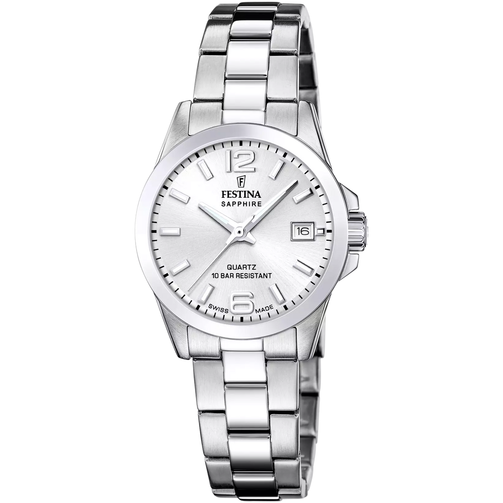 FESTINA SWISS MADE WOMEN'S SILVER WATCH
