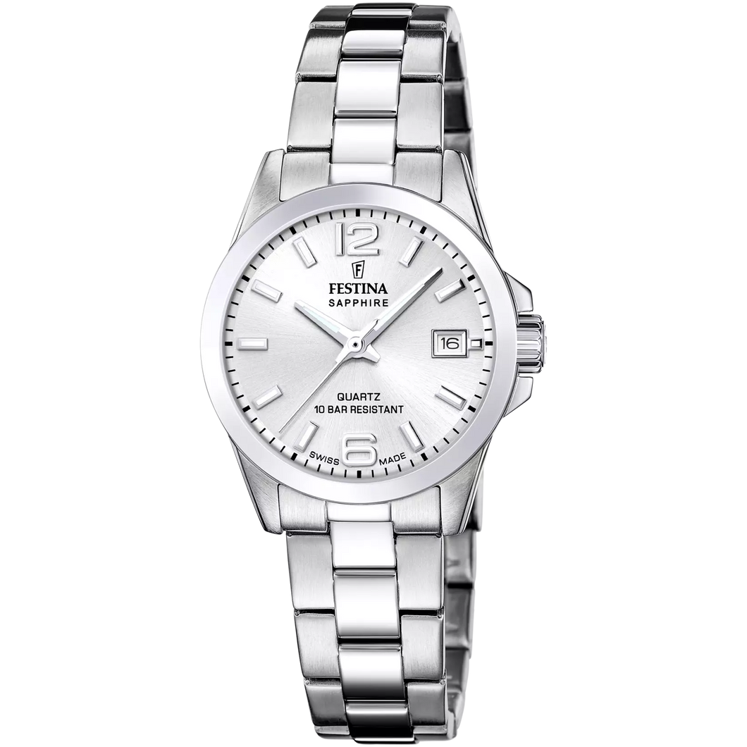 FESTINA SWISS MADE WOMEN'S SILVER WATCH