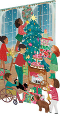 A Christmas Party lasercut Christmas card by Roger la Borde, artwork by Kendra Binney