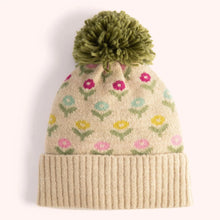 Load image into Gallery viewer, POWDER Willow Ditsy Flower Pompom Hat
