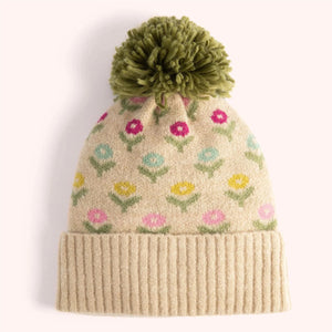 POWDER Willow Ditsy Flower Pompom Hat