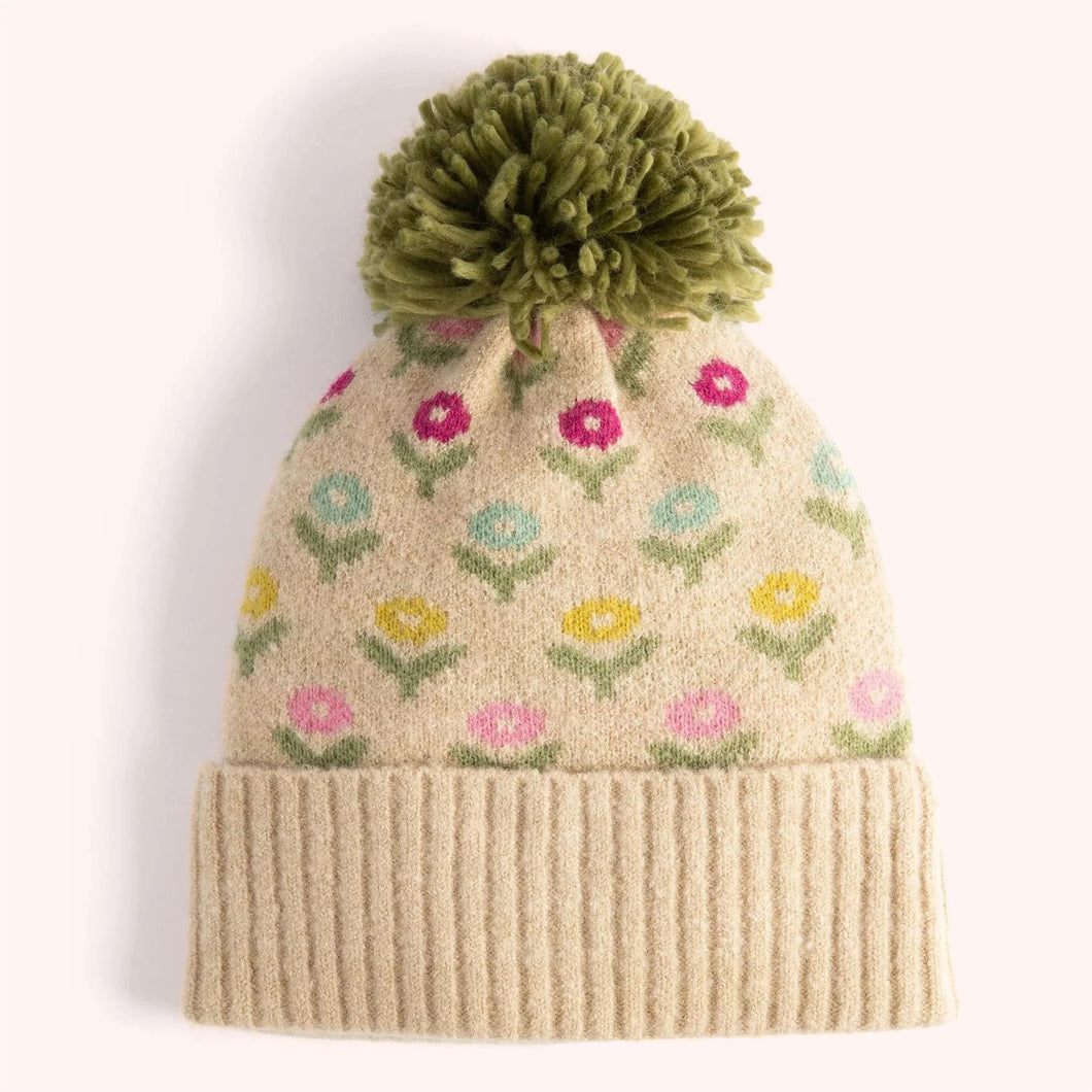 POWDER Willow Ditsy Flower Pompom Hat