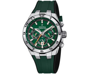 FESTINA GREEN CHRONO BIKE 2024 RUBBER strap F20671