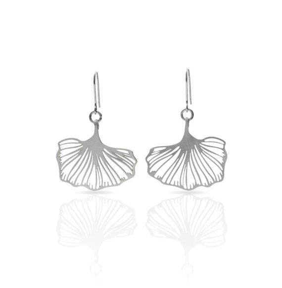 GINKGO BILOBA silver EARRINGS