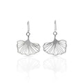 GINKGO BILOBA silver EARRINGS