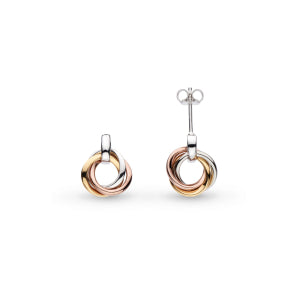 Kit Heath Bevel Trilogy RP/GP/RGP Stud Drop Earrings