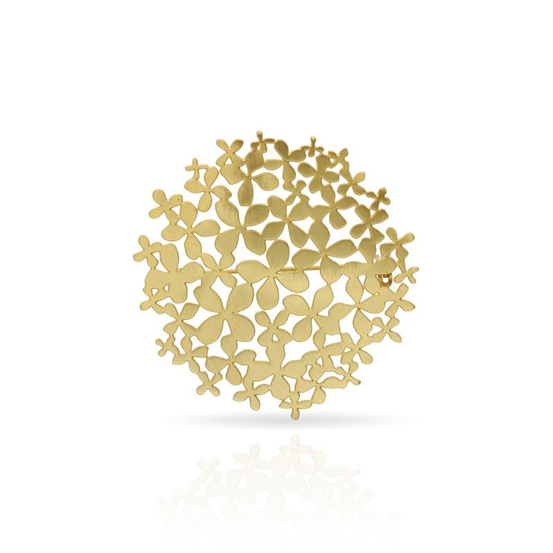 HORTENSIA GOLD BROOCH