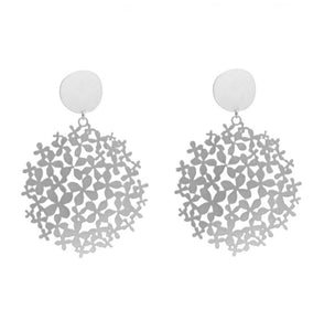Hortensia Silver Pendant Earring