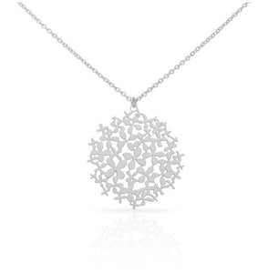 HORTENSIA  SILVER PENDANT