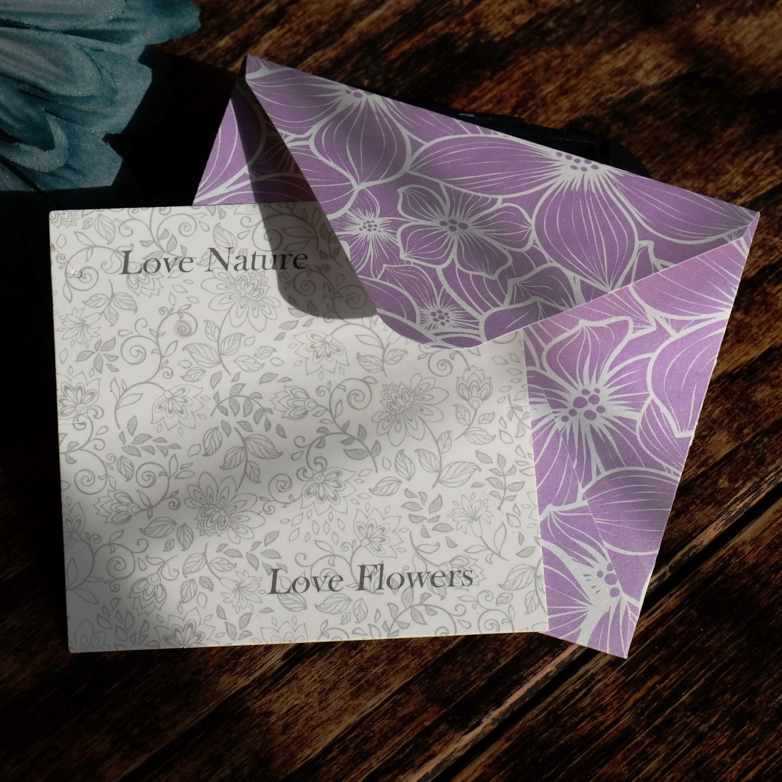 Bluebell gold-plated pendant necklace on presentation card - ORA Gallery