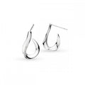 Kit Heath Serenity loop Semi Hoop Stud Earrings