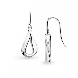 KIT HEATH Serenity Rhodium Plated Drop Earrings