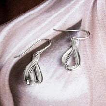 Load image into Gallery viewer, KIT HEATH Serenity Rhodium Plated Drop Earrings
