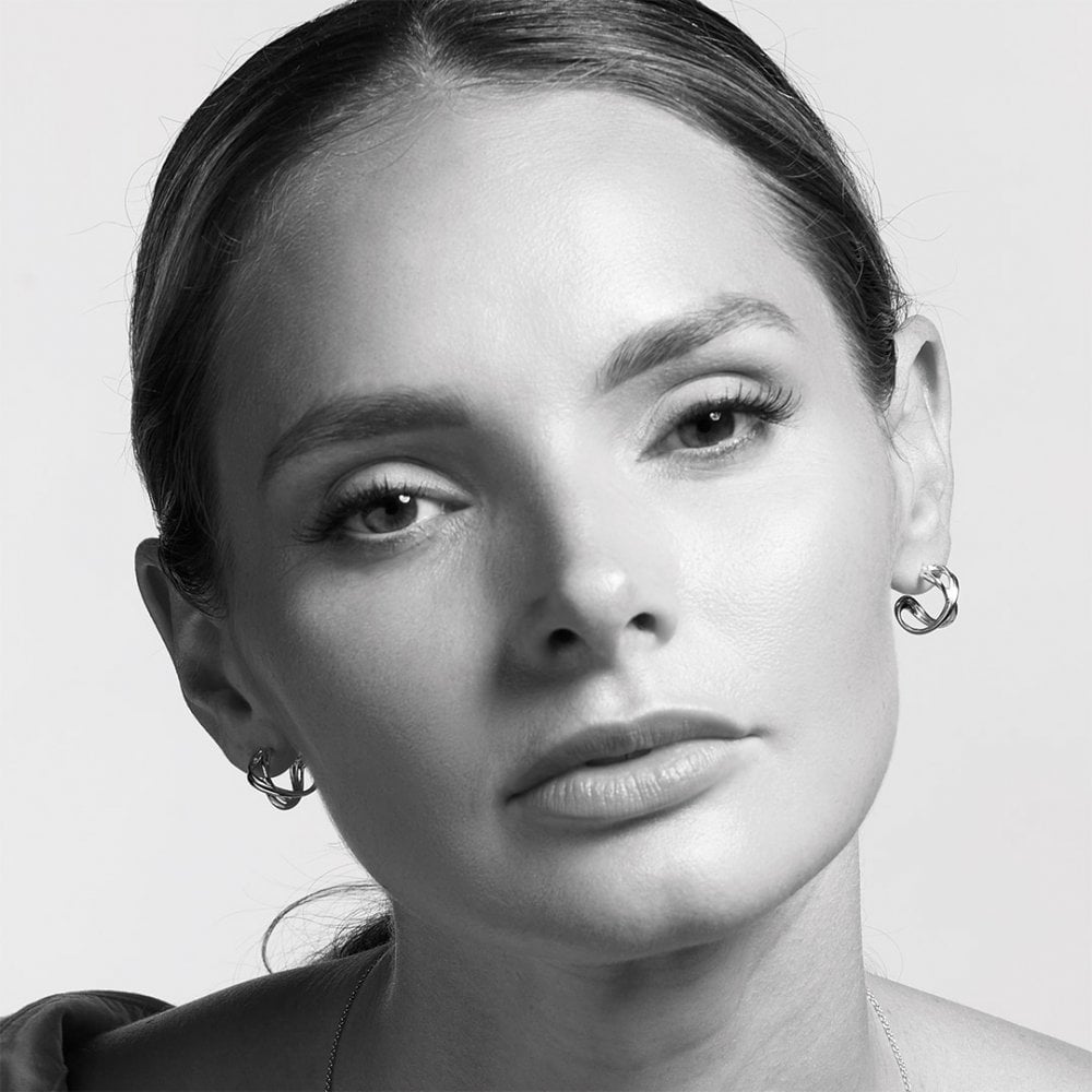 Kit Heath Sterling Silver Infinity Hoop Earrings