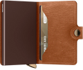 MEl Premium Miniwallet Emboss Lines - Cognac