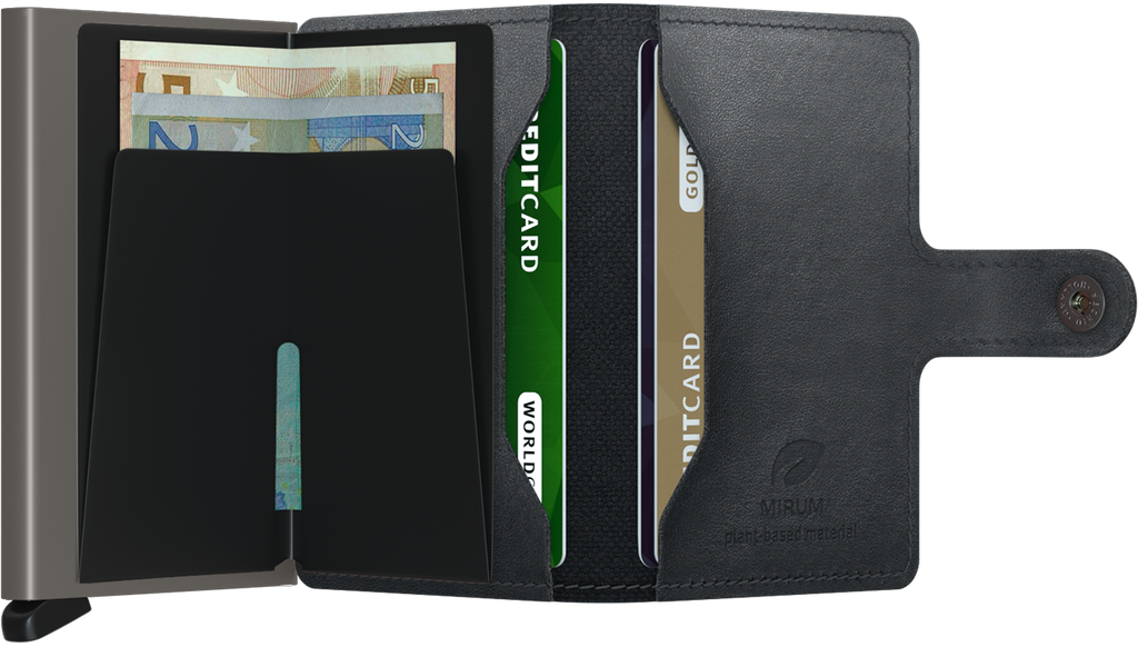 MMi- MINIWALLET MIRUM PLANT-BASED BLACK