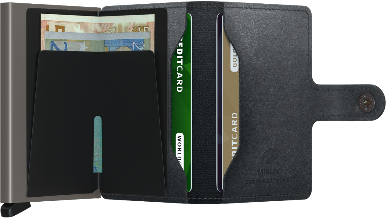 MMi- MINIWALLET MIRUM PLANT-BASED BLACK
