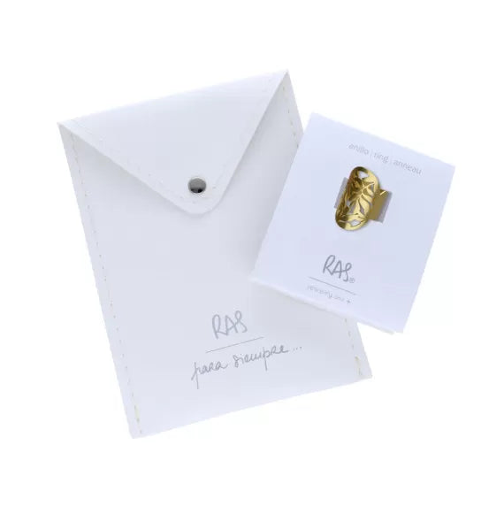Ras Orabella Gold Plated Ring jewellery packaging