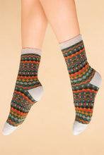 Load image into Gallery viewer, Cosy Powder Socks - Multi stripe
