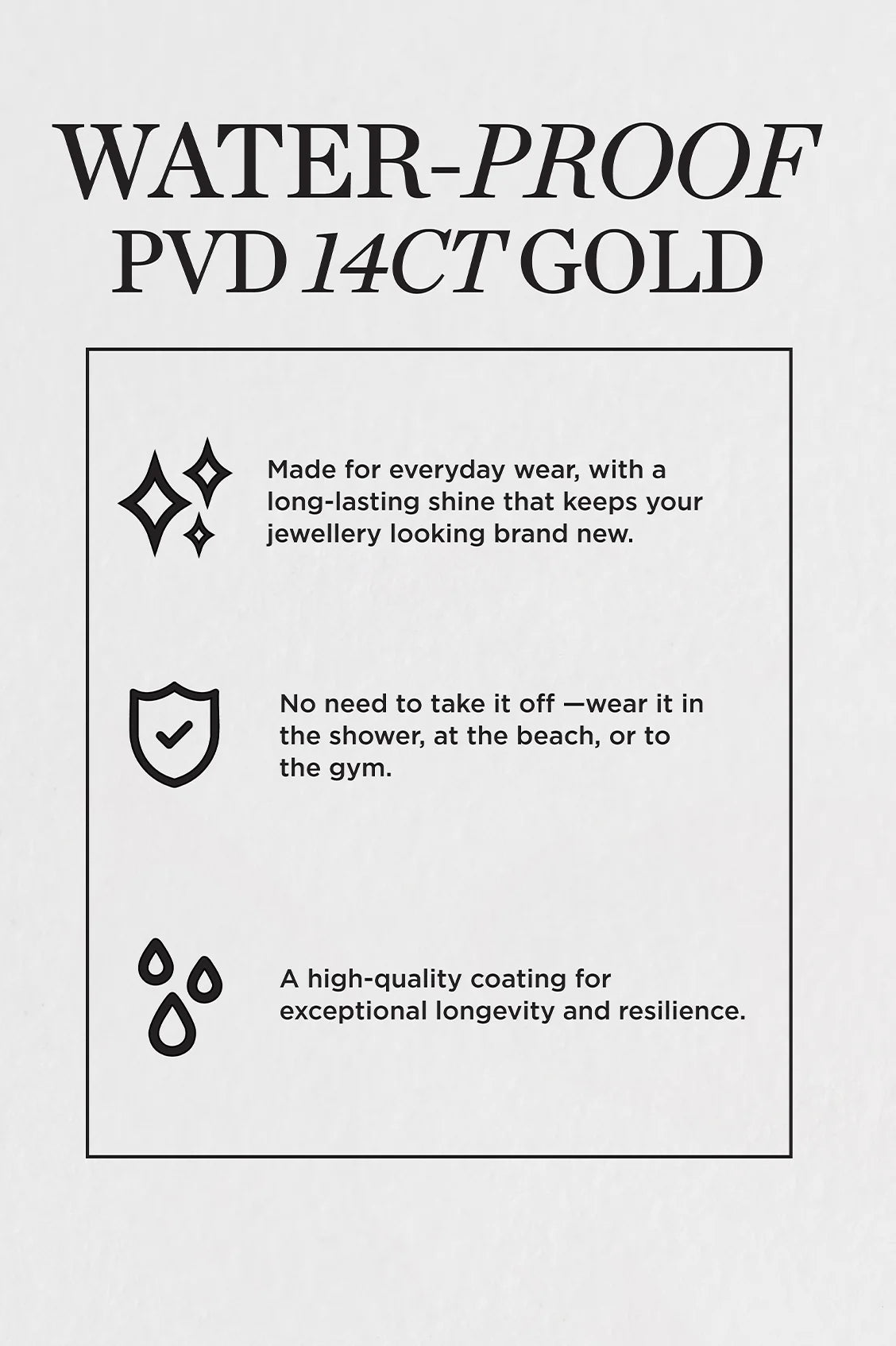 EB EDIT WATERPROOF PVD COATED Multi Pebble Necklace - Gold Plated