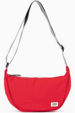 ROKA London Farringdon Half Moon Bag – Sustainable Crossbody Bag - Taslon