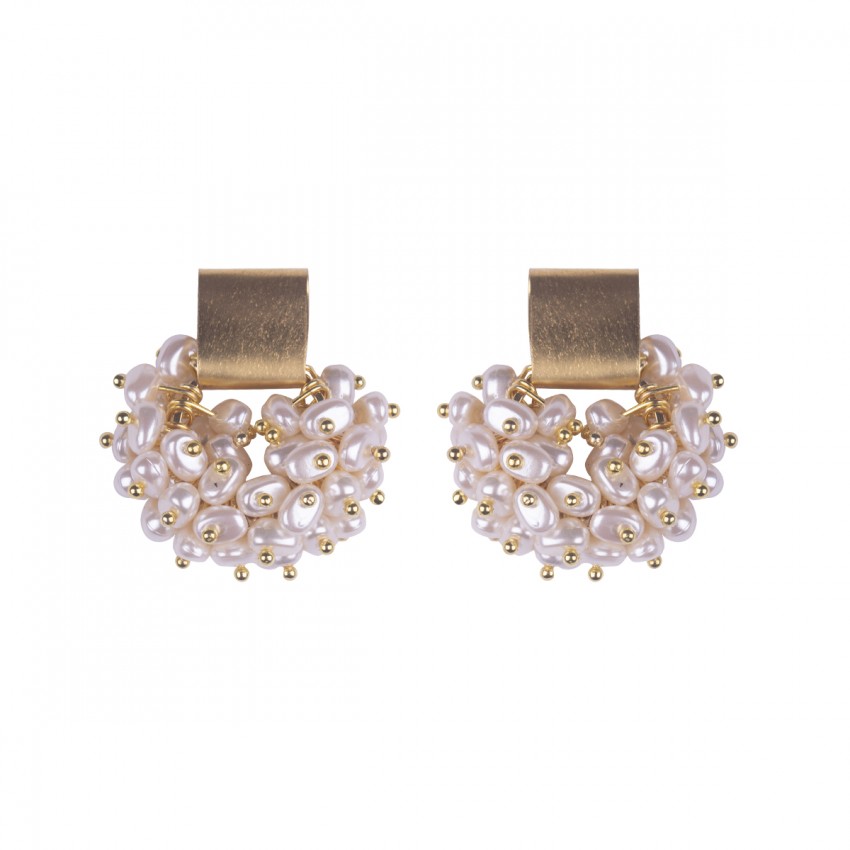 Crystal Cluster Bead Earrings