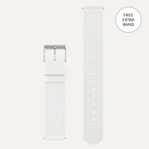 WHITE WATCH 28MM DIAL
