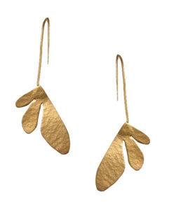 Bronze Mini Butterfly Wing Earrings