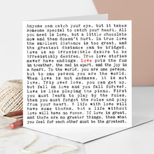 Load image into Gallery viewer, Love Wise Words Quotes Card
