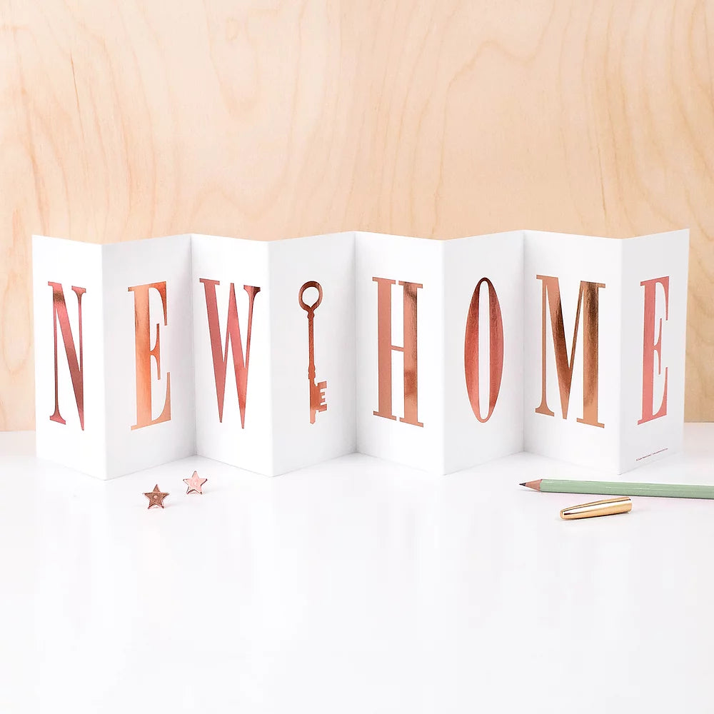 Coulson CONCERTINA Greeting Card - NEW HOME