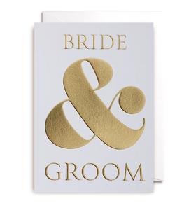 Bride & Groom greeting card