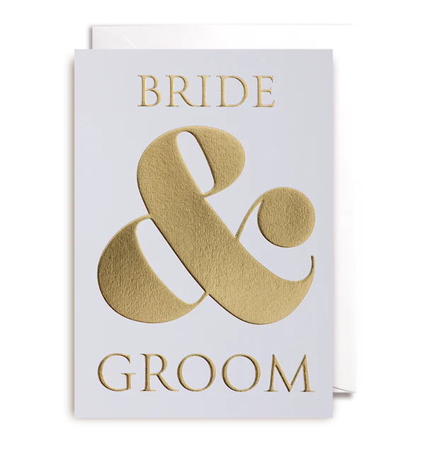 Bride & Groom greeting card