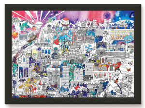 Sheffield skyline A3 print