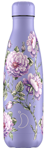 Chilly Bottle 500ml Floral Violet Roses
