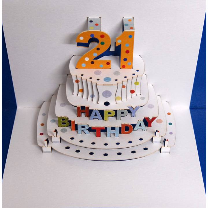 Forever POP UP Happy Birthday Age Cards - 16 to 100