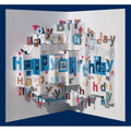Forever POP UP card happy birthday blue