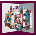 Forever POP UP card Happy Birthday butterflies red