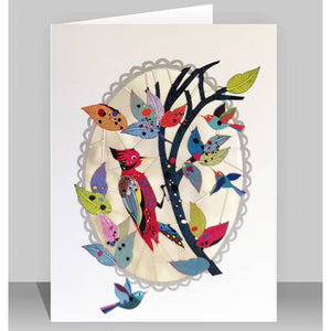 Forever laser cut Greeting Card - Woodpecker