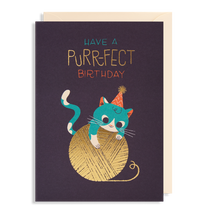 Load image into Gallery viewer, LD Greeting card - Have a purr-fect birthday
